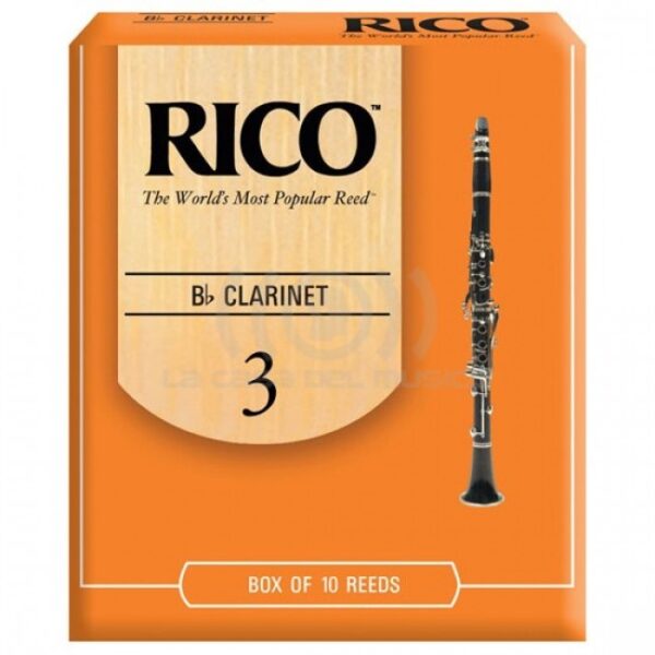 RCA1030 CAJA 10 CAÑAS CLARINETE BB 3 RICO
