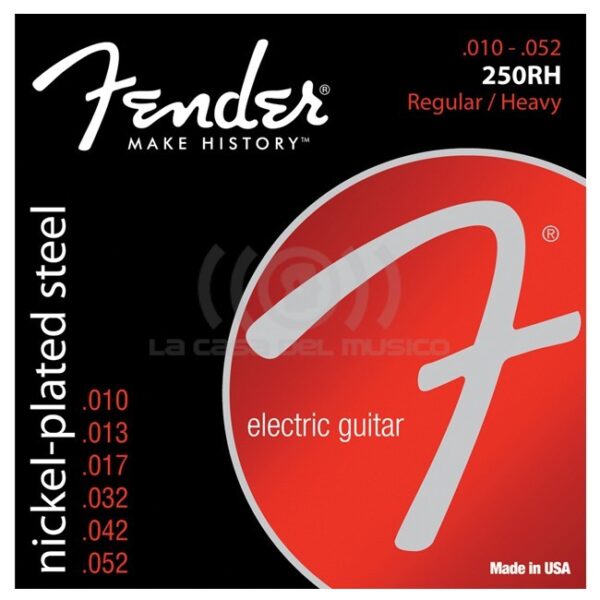 250RH 10-52 SET CUERDAS GUIT ELECT FENDER