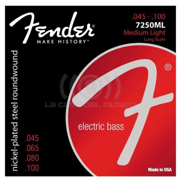 7250ML 45-100 SET CUERDAS BAJO FENDER