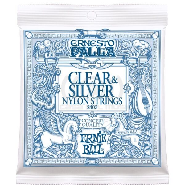 Ernie Ball 2403 Ernesto Palla Nylon Classical Clear & Silver