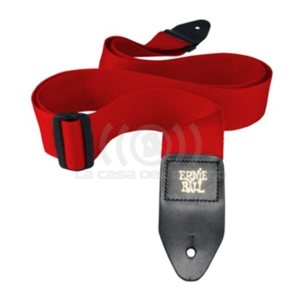 P04040 POLYPRO STRAP RED CORREA GUITARRA EBALL