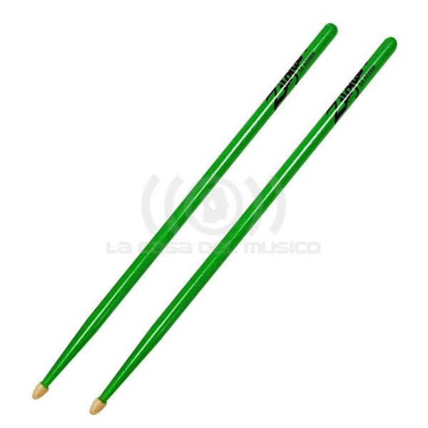 5ACWDGG BAQUETA NEON MADERA 5A VERDE ZILDJIAN