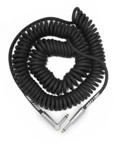 Cable Plug Bullet En Espiral Guitarra Bajo 9 Mts BC-30CCSA