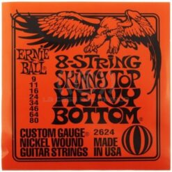 CUERDAS ELÉCTRICA ERNIE BALL 2624 SKINNY TOP 09-80 8 STRINGS