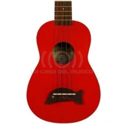 Ukelele Soprano Dolphin Red