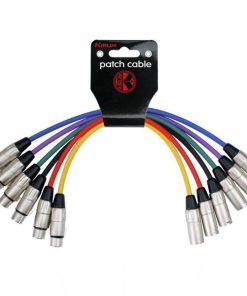 Cable Patch XLR XLR 1mt Colores