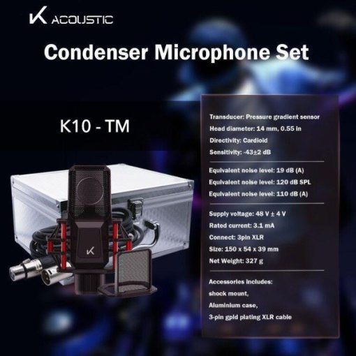 Micrófono condensador K-10TM c/case
