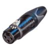 XLR HEMBRA VOLANTE CROMADO 3 PINES