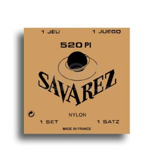 Encordado savarez guitarra clasica nylon entorchada 520 pi Savarez