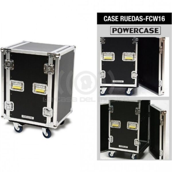 FCW16 19″ CASE 16 UN P/AMP/C/RUEDAS POWERCASE