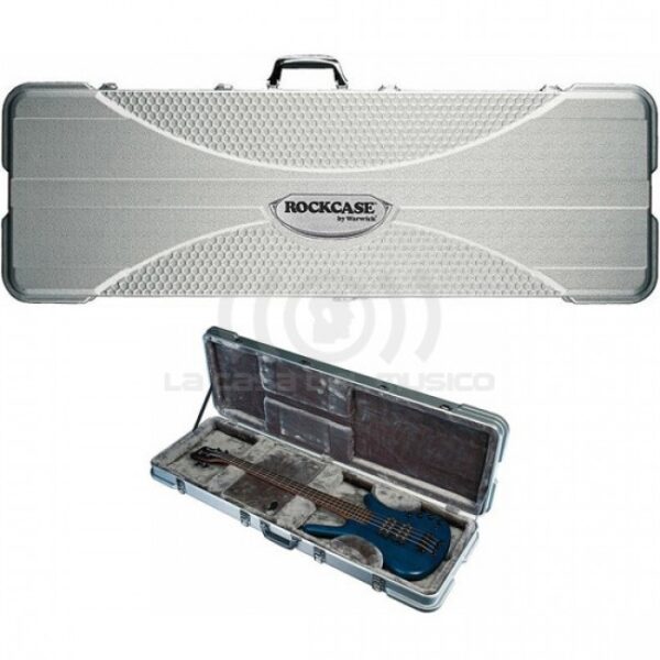 RCABS10505S/SB CASE P/BAJO RECTANGULAR SILVER ROCKCASE