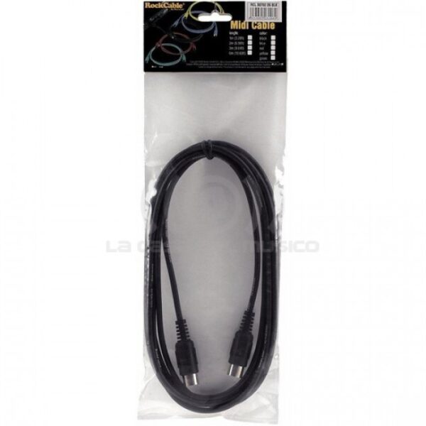 RCL30703D5 BLK CABLE MIDI 6MT ROCKCABLE