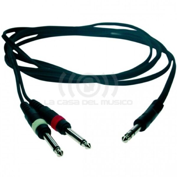 CABLE STEREO JACK / 2 MONO JACK MACHO 30 MTS RELOOP