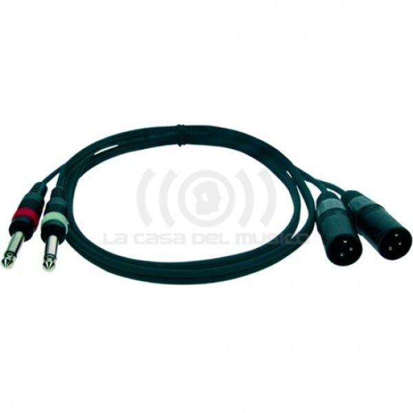 CABLE 2 MONO JACK MACHO / 2 XLR MONO MACHO 30 MTS RELOOP