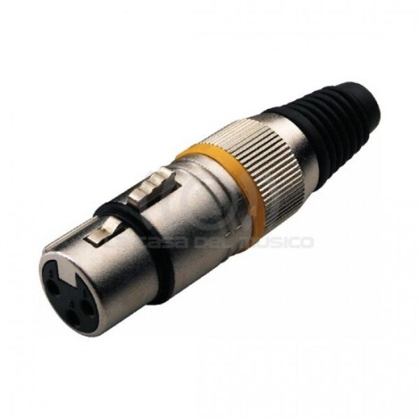 RCL10001M CONECTOR XLR HEMBRA METAL ROCKCABLE