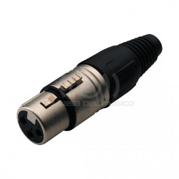 RCL10001P CONECTOR XLR HEMBRA PLASTICO ROCKCABLE