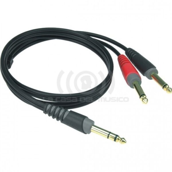 AY1-0300 CABLE  AUDIO PLUG STEREO-2PLUG MONO 3M KLOTZ