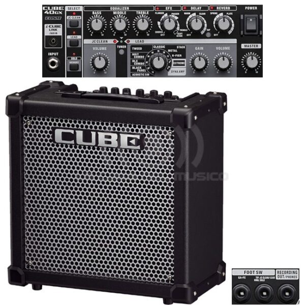 CUBE40GX AMPLIFICADOR GUITARRA ELECTRICA COLOR NEGRO ROLAND