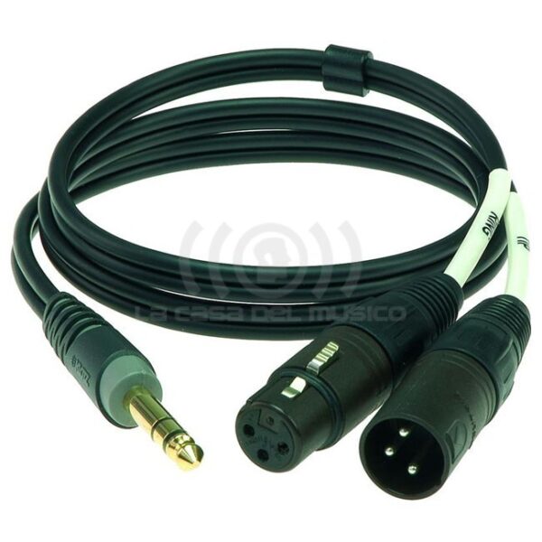 AY1X-0100 CABLE INSERT PLUG STEREO – XLRM/XRLF 1 MTS