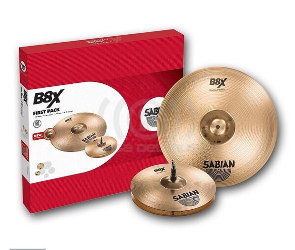 Sabian 45001X B8X First Pack-13″ Hi Hats and 16″ Crash 45001-x