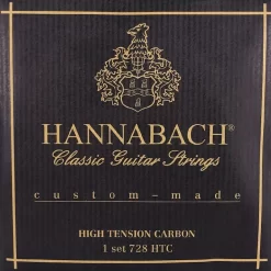 Hannabach 1 Set 728 HTC Tensión Alta Carbono Set Cuerdas Guitarra Clásica