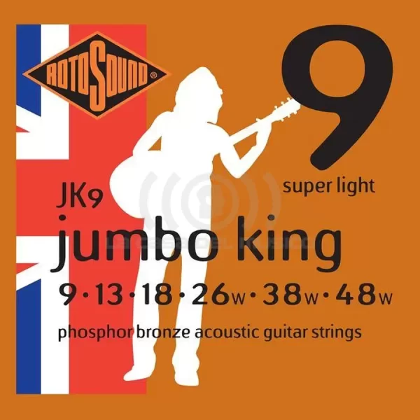 Set guitarra electroacústica Rotosound JK9 (Jumbo King)