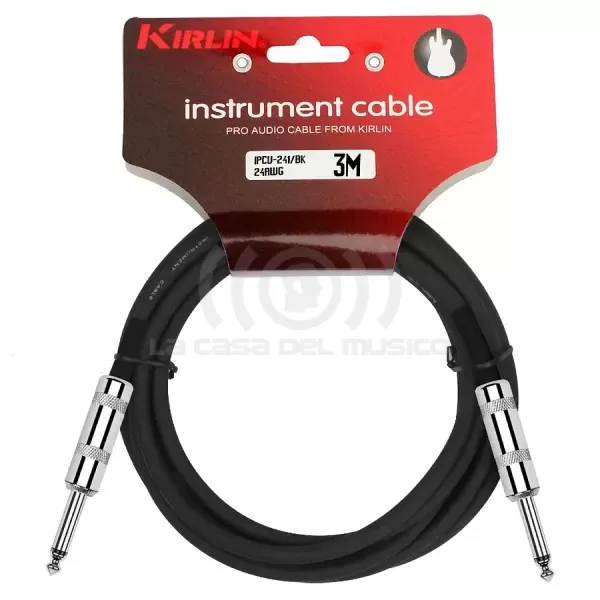 Cable De Instrumento Plug Kirlin 3 Metros Ipcv-241-3