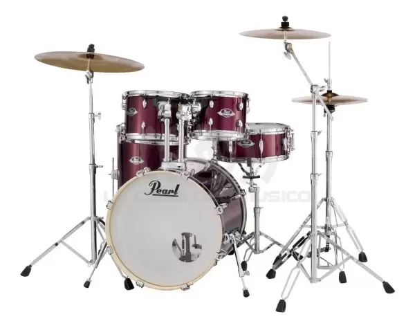 BATERIA PEARL EXPORT BURGUNDY EXX725SP/C #760