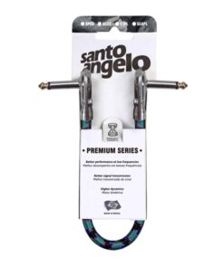 Santo Angelo® AC22 Cable Pedal Textil Plug ¼” 90° A Plug ¼” L 90° OFHC | 25 Cm