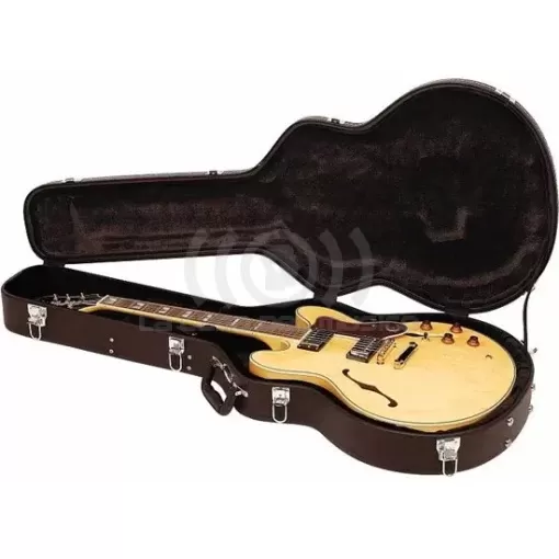 Case para guitarra hollow curvo RC10607BCT/4 color negro ROCKCASE