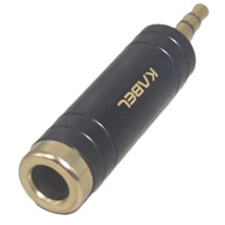 Adaptador mini jack stereo 3.5mm a &frac14; stereo