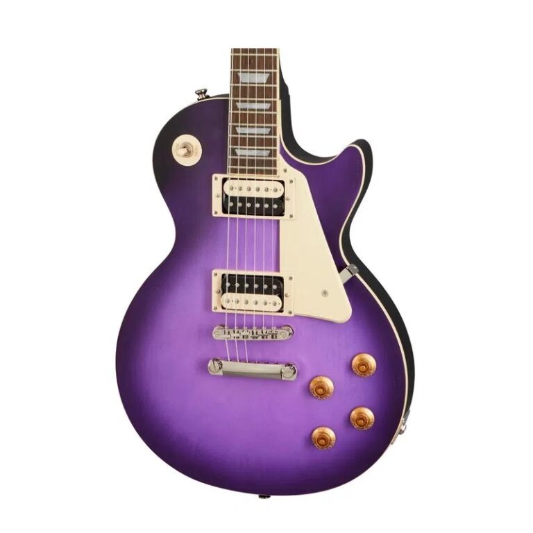 Guitarra eléctrica Epiphone Les Paul Classic Worn – Purple