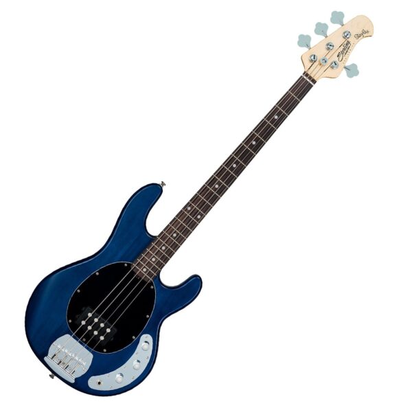 BAJO STERLING RAY4-TBLS-R1 STINGRAY IN TRANS BLUE SATIN