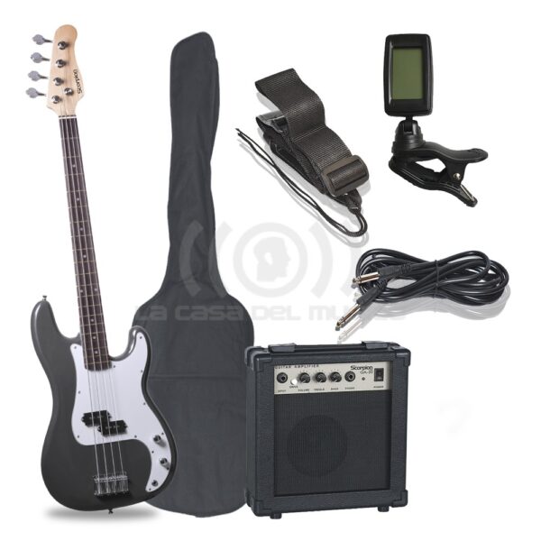 PACK D/BAJO PSB-200/BK NEGRO SCORPION