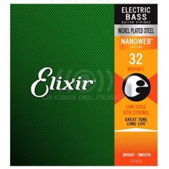 Elixir 15332 Electric Bass Nickel Plated Steel Medium C 32