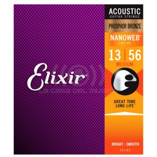 Elixir 16102 Acoustic Phosphor Bronze Medium 13-56