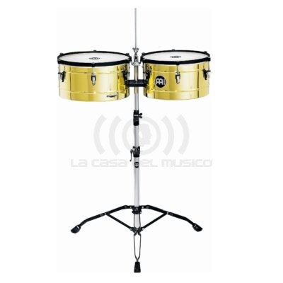 Meinl Percussion MT1415B Marathon Series Timbal de acero con acabado de latón