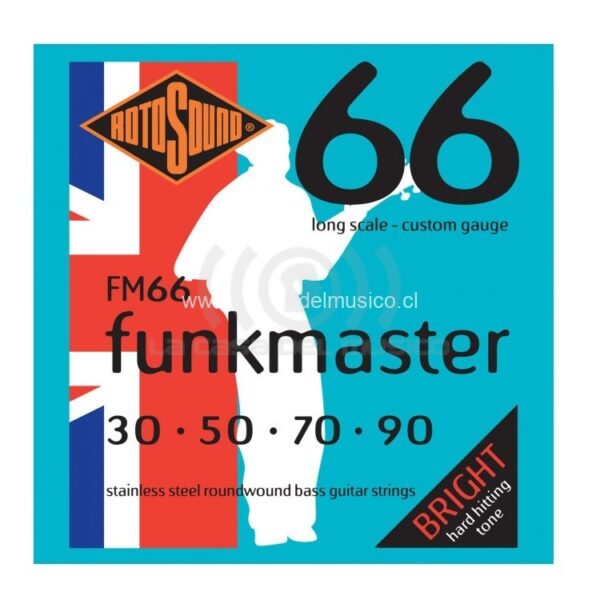 BAJO-4 | 30-90 | FM66 | FUNK ACERO INOX RotoSound STAINLESS STEEL FUNKMASTER