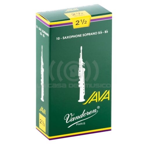 Vandoren SR3025 Saxo Soprano Java Cañas 2.5