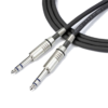 Santo Angelo® Cable Audio Extensión 1Plug ¼” TRS A 1Mini Plug ⅛” TRS Hembra OFHC | 3 Mt