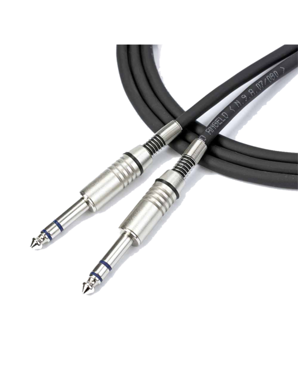 Santo Angelo® AC10 Cable Audio 1Plug ¼” TRS A 1Plug ¼” TRS OFHC | 1 Mt