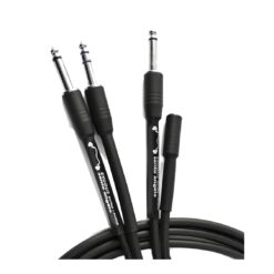 Santo Angelo® EXODUS Cable Audio 1Plug ¼” TS A 1Plug ¼” TS + 1Plug ¼” TRS A Mini Plug ⅛” TRS Hembra OFHC | 2 Mt