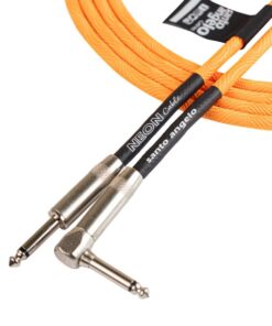 Santo Angelo NEON Orange Cable Instrumentos Plug ¼” Recto A Plug ¼” 90° OFHC | 4.57mt