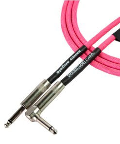 Santo Angelo NEON Pink Cable Instrumentos Plug ¼” Recto A Plug ¼” 90° OFHC | 4.57mt