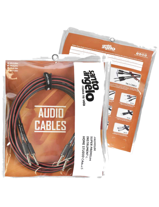 Santo Angelo® TK Cable Teclado Estéreo 4.57 Mts Plug ¼» L 90°