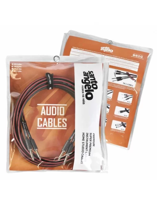 Santo Angelo® TK Cable Teclado Estéreo 2Plug ¼” Recto A 2Plug ¼” 4.57 Mts