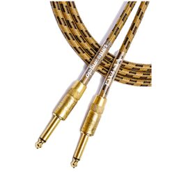 Santo Angelo® VINTAGE Cable Instrumentos Plug ¼” Recto A Plug ¼” Recto OFHC | 4.57 Mt