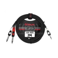 Kirlin LGY362L-3M-BK Cable Y 3.5 a TS 1/4 TS1/4 3m