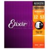 Elixir 16052 Cuerdas Guitarra acústica Phosphor Bronze Light 12-53