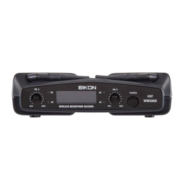 Eikon WM300DM Sistema de Micrófono Inalámbrico UHF de Mano de Doble Canal